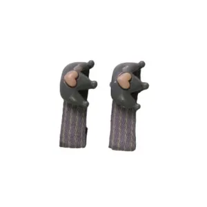 گیره مو دخترانه مدل انبری عروسکدار بسته 2 عددی