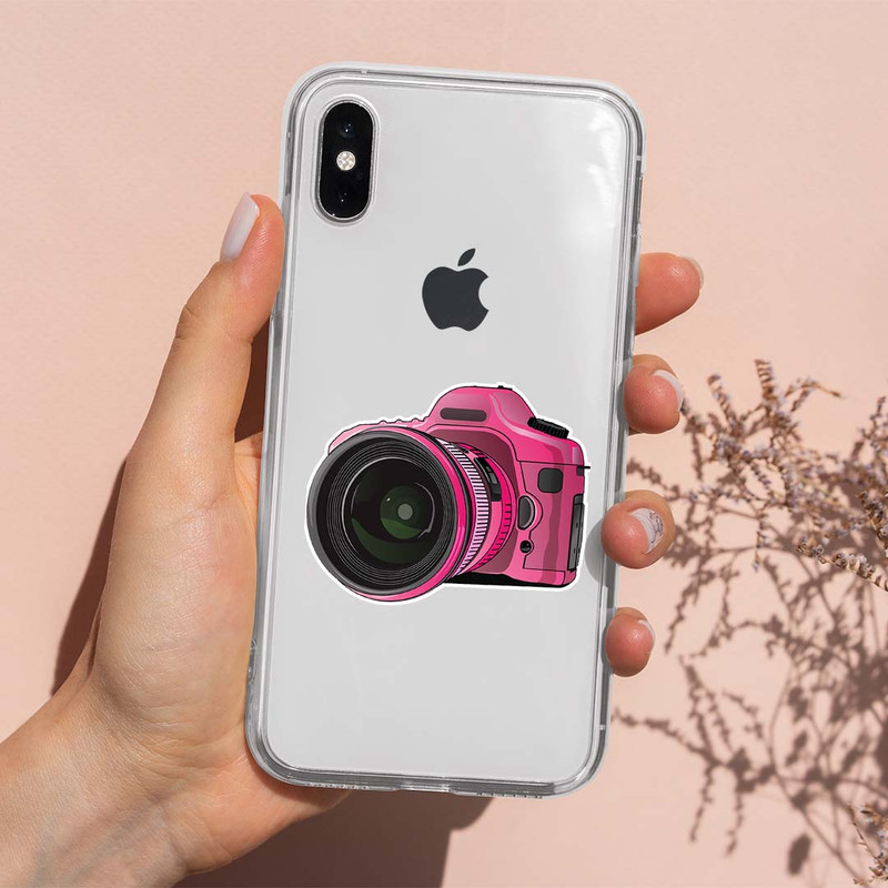 استیکر لپ تاپ کارنیکا طرح دوربین مدل camera-2222099 مجموعه 2 عددی