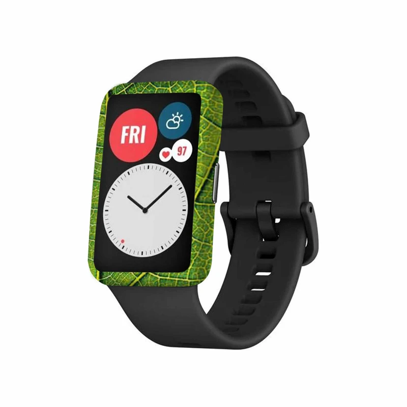  برچسب ماهوت طرح Leaf-Texture مناسب برای ساعت هوشمند هوآوی Watch Fit