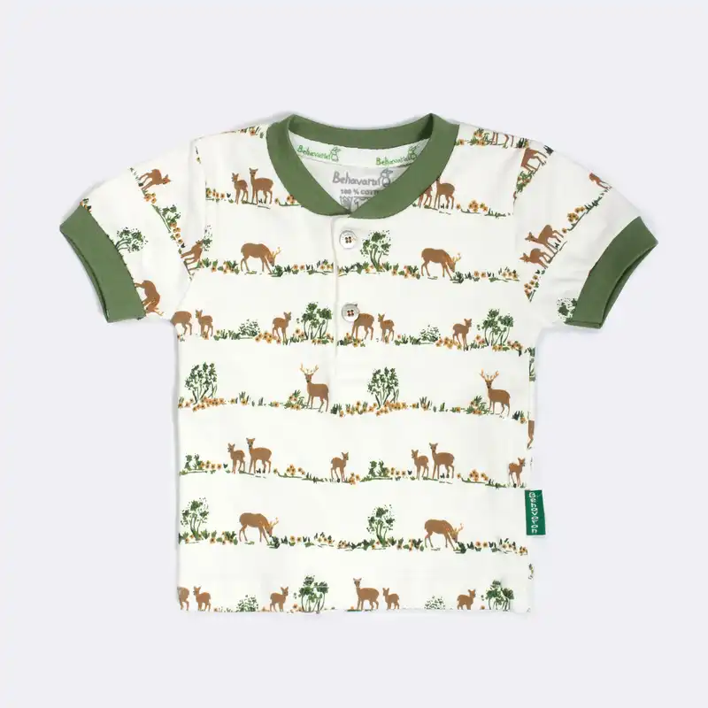 ست 4 تکه لباس نوزادی مدل گوزن