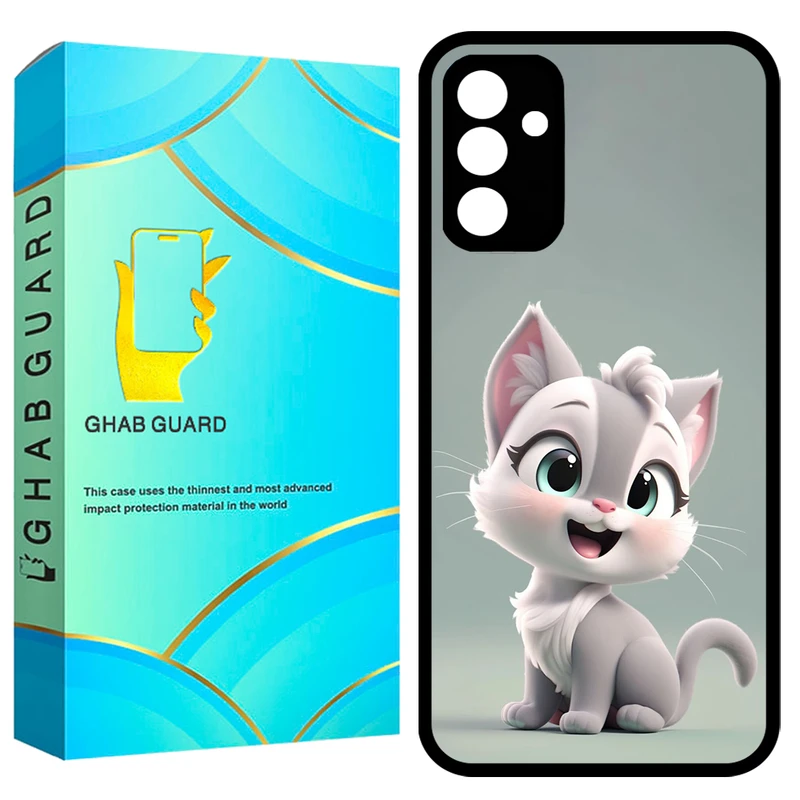 کاور قاب گارد طرح گربه مدل GCHPA34 مناسب برای گوشی موبایل سامسونگ Galaxy A34 5G