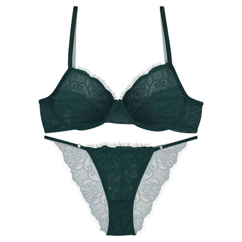 ست شورت و سوتین زنانه نوشه پوش کد 54005 رنگ سبز