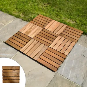 کفپوش مدل تایل ترموود پنج ردیفه سایز 30x30 سانتی متر