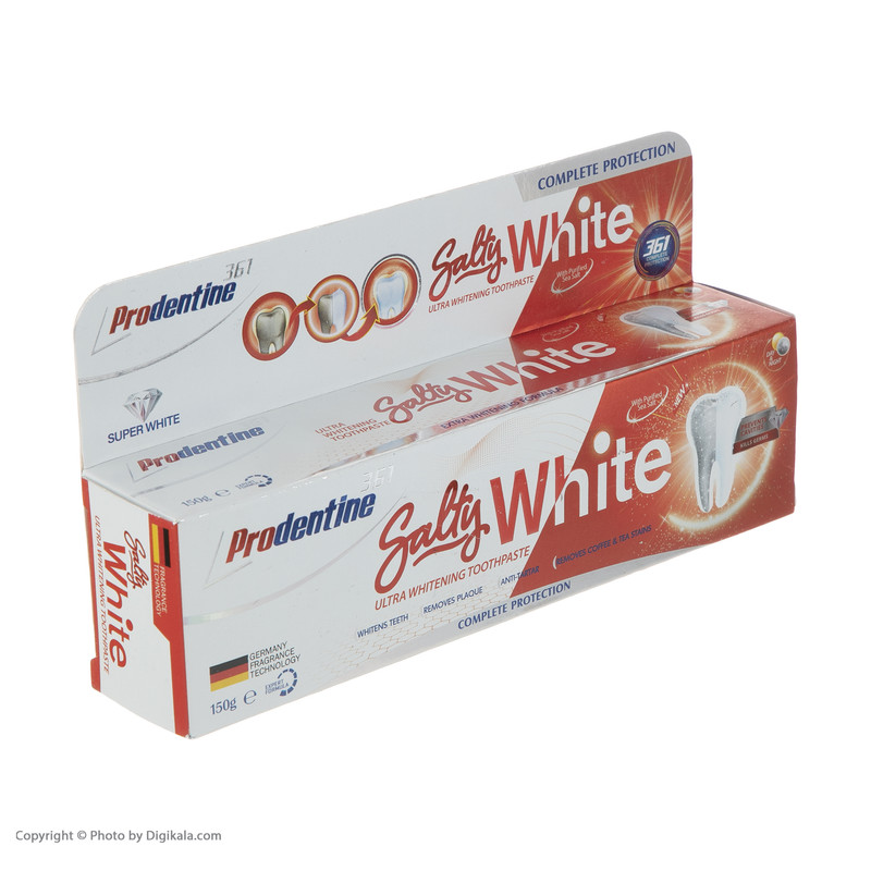 خمیر دندان پرودنتین 361 مدل Salty White وزن 150 گرم