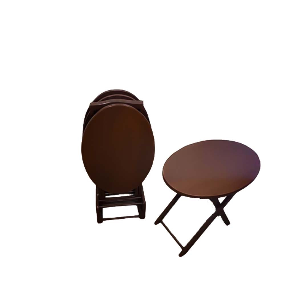 میز عسلی مدل بیضی ساده B160 مجموعه 4 عددی