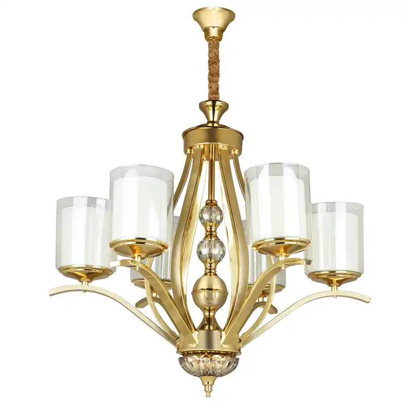 لوستر شش شعله چشمه نور کد N2666/6-G