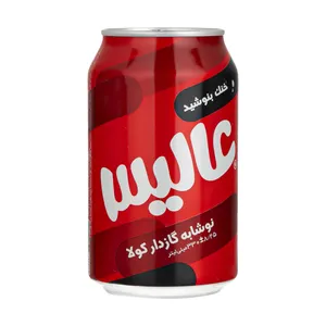نوشابه گازدار کولا عالیس - 330 میلی لیتر