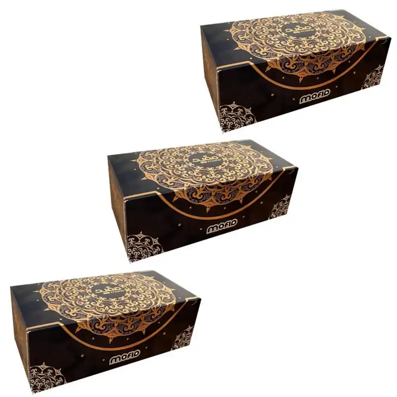 دستمال کاغذی 150 برگ مفید مدل طلاکوب بسته 3 عددی