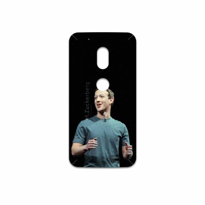 برچسب پوششی ماهوت مدل Mark Zuckerberg مناسب برای گوشی موبایل موتورولا Moto G4 Play