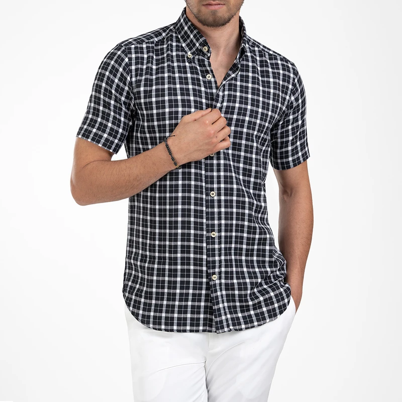 پیراهن آستین کوتاه مردانه ام کی مدل 1881