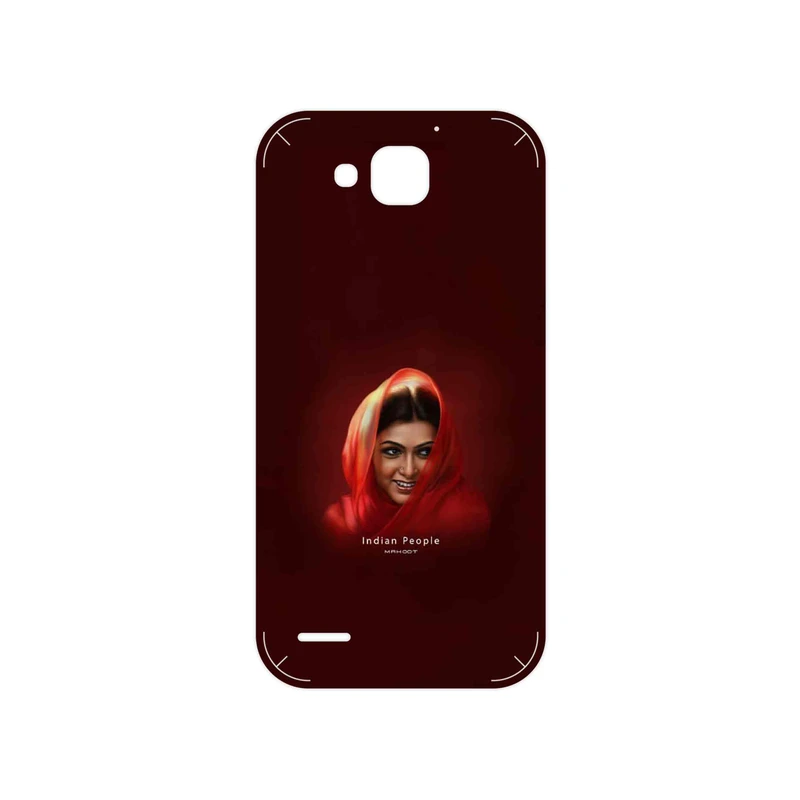 برچسب پوششی ماهوت مدل Portrait of an Indian Woman مناسب برای گوشی موبایل آنر 3X G750