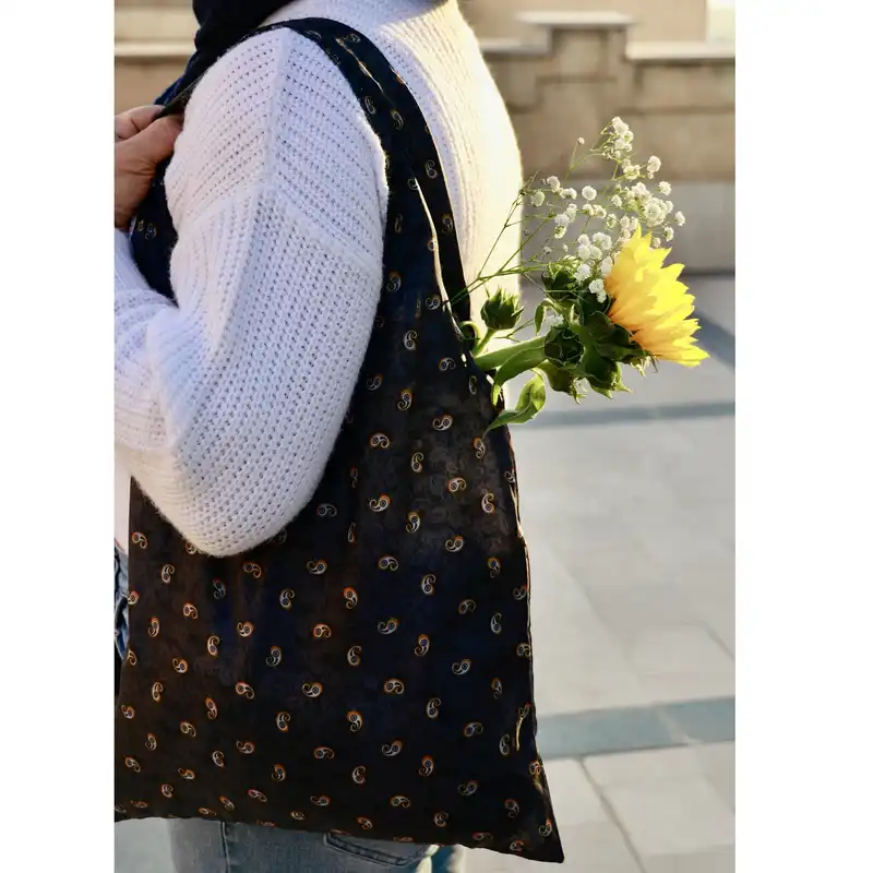 ساک خرید تاشه مدل بته جقه XS