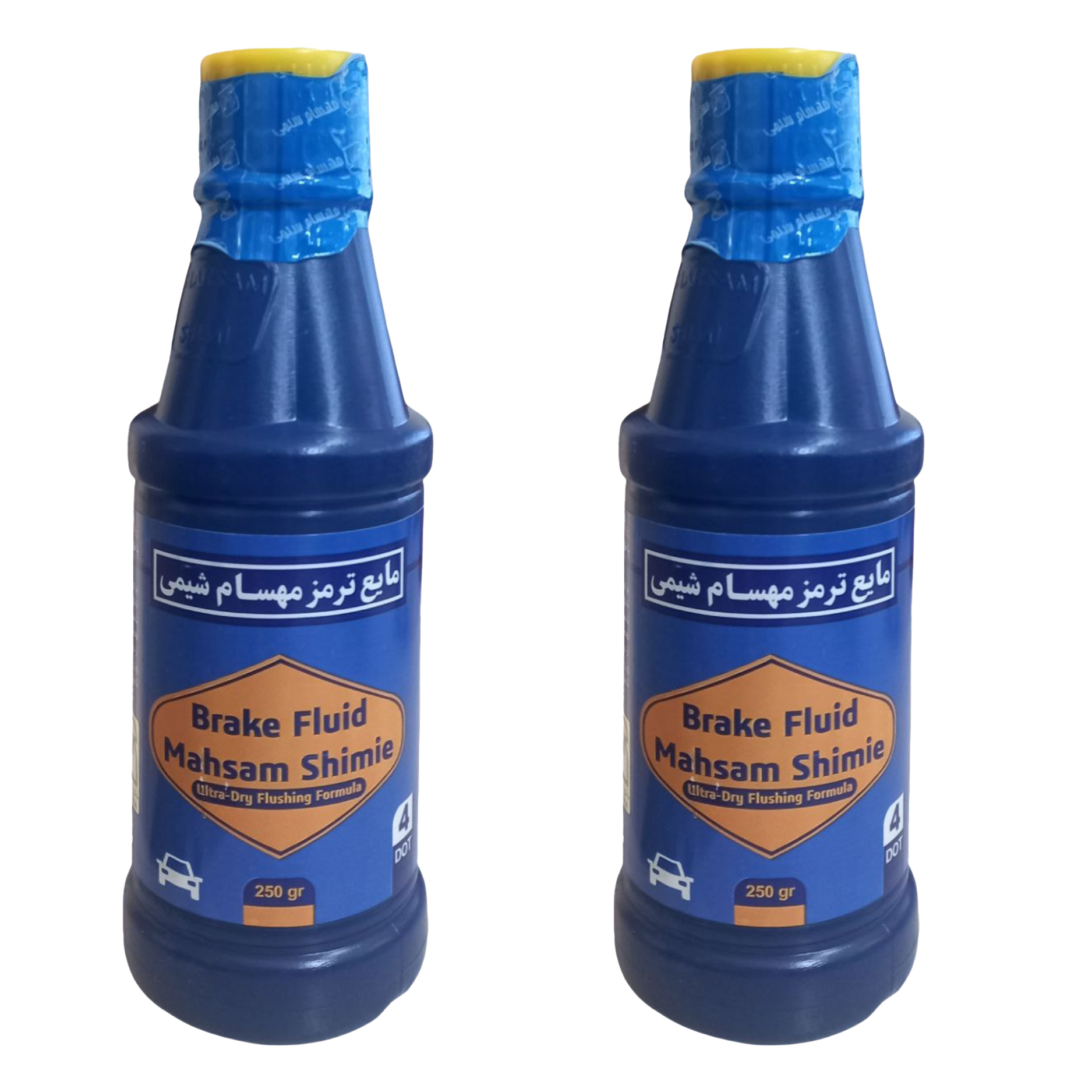 روغن ترمز مهسام شیمی مدل DOT4 کد BFM وزن 250 گرم بسته 2 عددی
