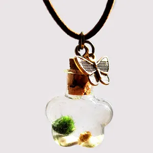 گردنبند زنانه مدل گیاه زنده گل بهاری