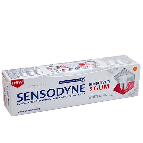 خمیر دندان سنسوداین مدل WHITENIG SENSITIVITY & GUM  حجم 75 میلی لیتر