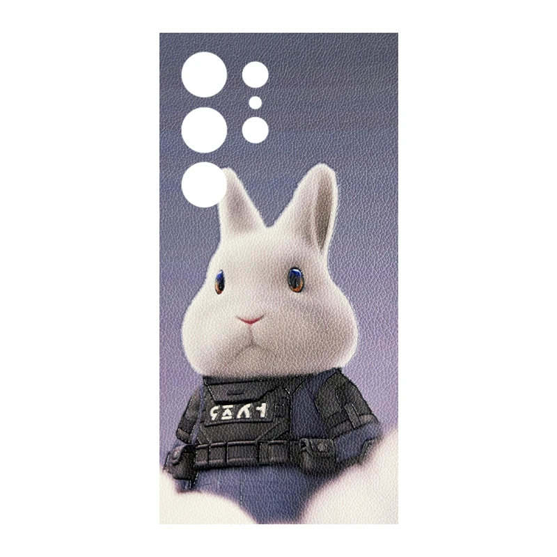 برچسب پوششی ریمکس مدل Leth طرح خرگوش پلیس مناسب برای گوشی موبایل سامسونگ Galaxy S24 Ultra