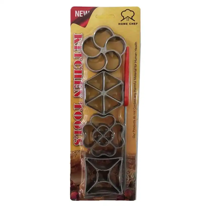 قالب شیرینی طرح نان پنجره ای خاتون مدل pe763 مجموعه 4 عددی