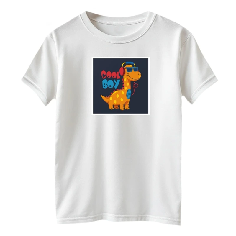 تی شرت آستین کوتاه بچگانه مدل دایناسور کد 01