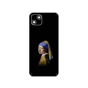 MAHOOT Girl with a Pearl Earring of Vermeer Cover Sticker for Wiko T10
