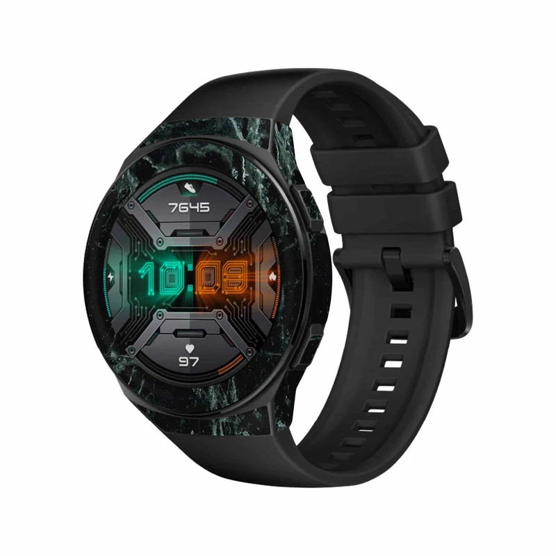  برچسب ماهوت طرح Graphite-Green-Marble مناسب برای ساعت هوشمند هوآوی Watch GT 2e