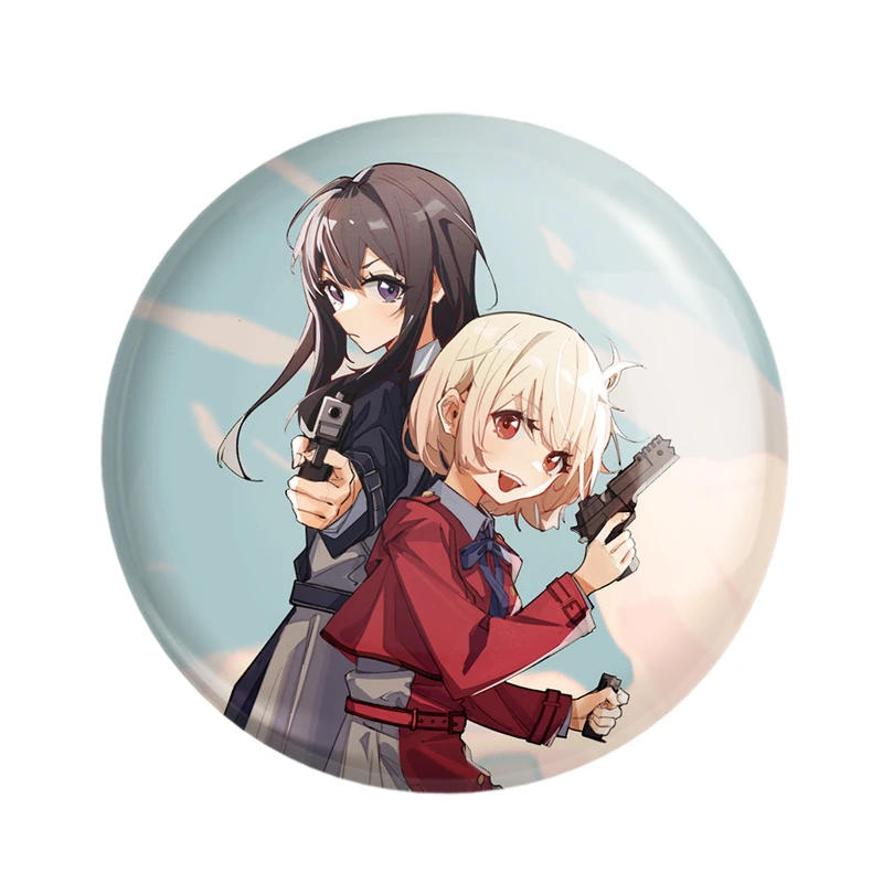 پیکسل خندالو مدل چیساتو و تاکینا انیمه لیکوریس ریکویل Lycoris Recoil کد 22976