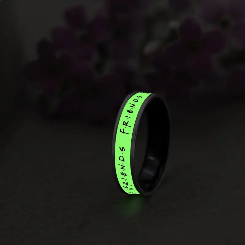 انگشتر ناکسیگو مدل شب تاب طرح Friends کد RB15534