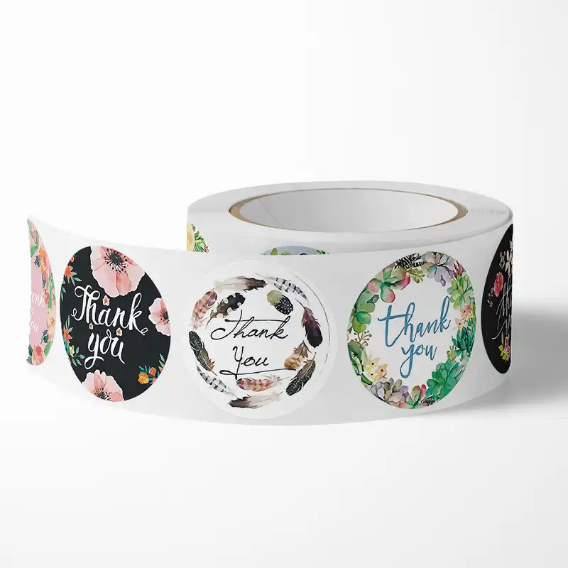 برچسب طرح تشکر مدل S-01 بسته 500 عددی