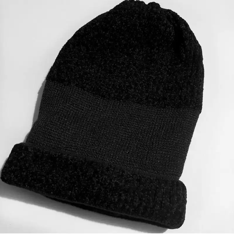 کلاه بافتنی مدل مخمل دولایه