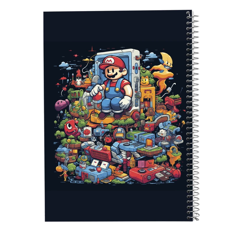 دفتر نقاشی 50 برگ مدوپد مدل super mario کد DF2844