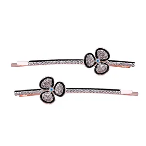 گیره مو زنانه مدل انبری بسته 2 عددی