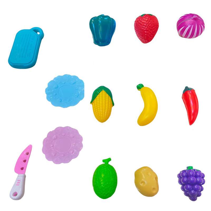 اسباب بازی مدل برش میوه و سبزیجات کد 2010 بسته 13 عددی