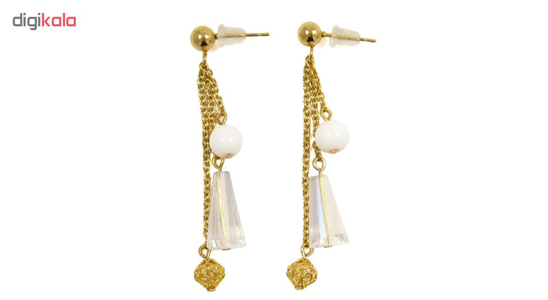 گوشواره طلا 18 عیار زنانه مانچو مدل efg004 - 4