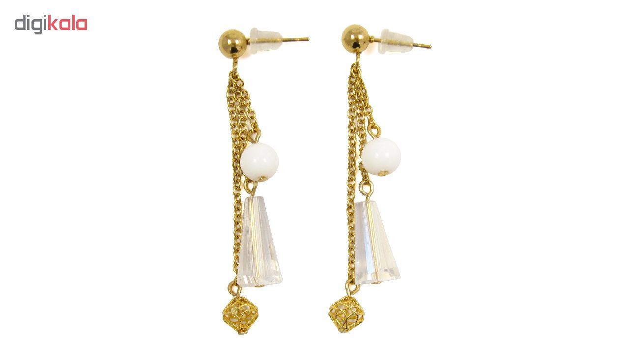 گوشواره طلا 18 عیار زنانه مانچو مدل efg004 -  - 4