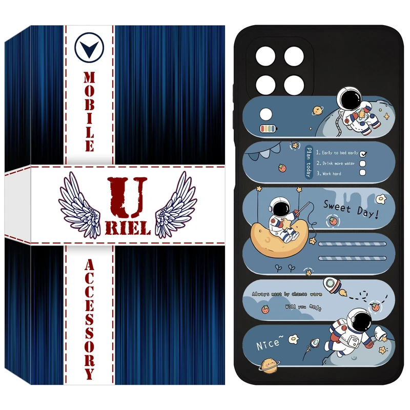 کاور یوریل مدل KSH کد 18 طرح فضانورد مناسب برای گوشی موبایل سامسونگ Galaxy M33