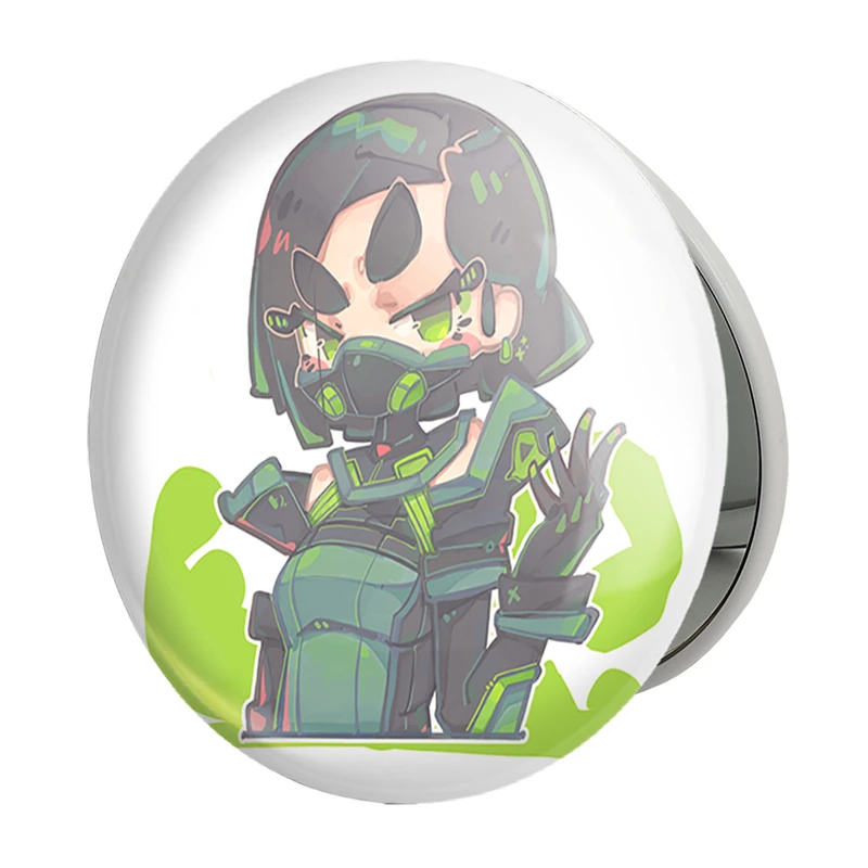 آینه جیبی خندالو طرح بازی ولورانت (Valorant) مدل تاشو کد 33100