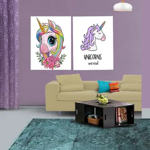 تابلو شاسی کودک طرح یونیکورن مجموعه 2 عددی