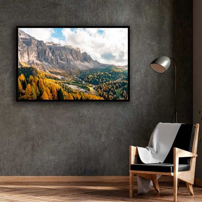 تابلو نوری بکلیت طرح طبیعت پاییزی مدل B-D1432