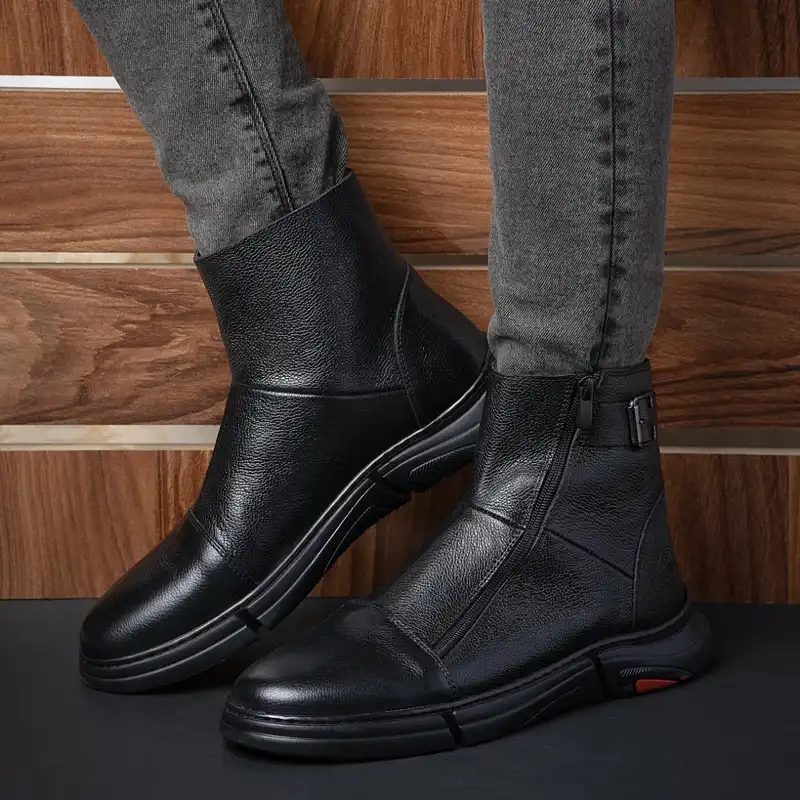 نیم بوت مردانه مدل میلینگ کد S7 رنگ مشکی