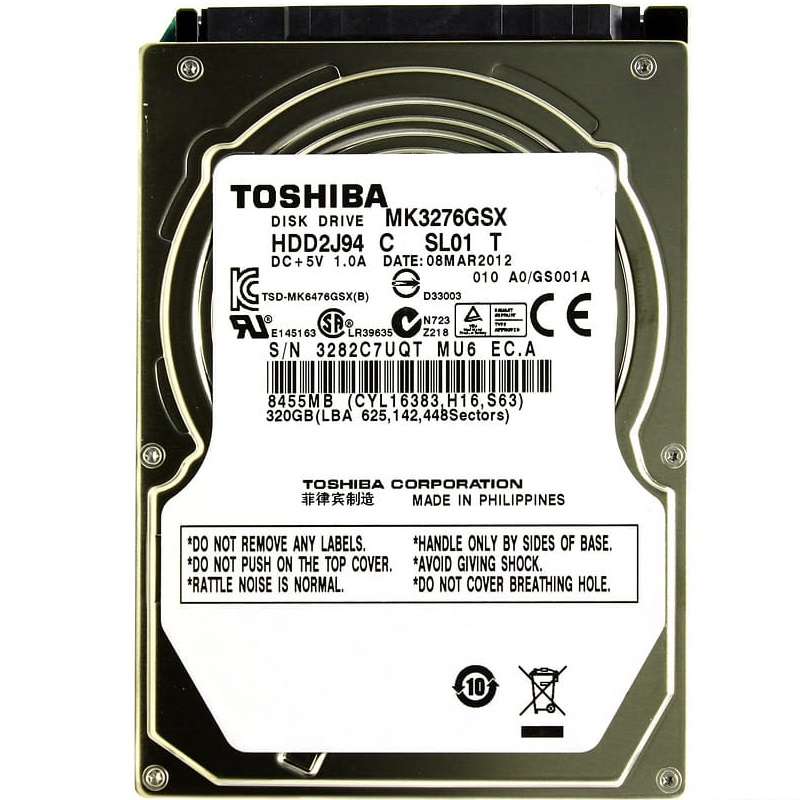 هارددیسک اینترنال توشیبا مدل MK3276GSX ظرفیت 320 گیگابایت هارددیسک اینترنال توشیبا مدل MK3276GSX ظرفیت 320 گیگابایت