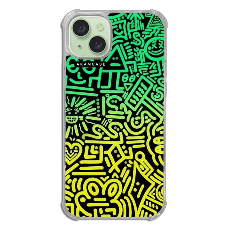 کاور آکام مدل AMC-WTA15PLUS-DOODLE16 مناسب برای گوشی موبایل اپل iPhone 15 Plus