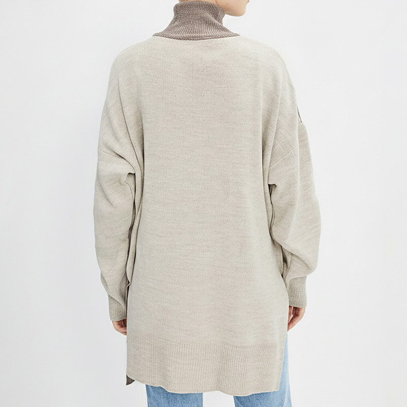 پلیور یقه اسکی زنانه مدل 123562998 طرح ترندیول