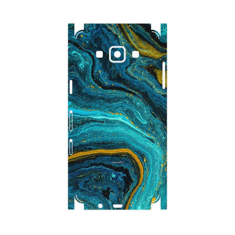برچسب پوششی ماهوت مدل Turquoise marblewith golden streaks-FullSkin مناسب برای گوشی موبایل سامسونگ Galaxy A5 2015