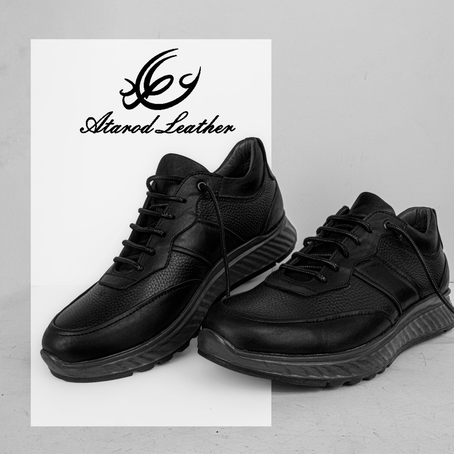 کفش روزمره مردانه چرم عطارد مدل چرم طبیعی کد SH11 -  - 7