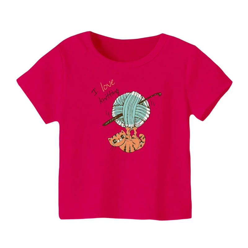 تی شرت آستین کوتاه بچگانه مدل گربه کد ۱۹