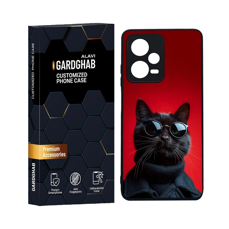 کاور گارد قاب علوی مدل دورژله ای کارتنی و انیمه مناسب برای گوشی موبایل شیائومی Redmi Note 12 Pro 5G