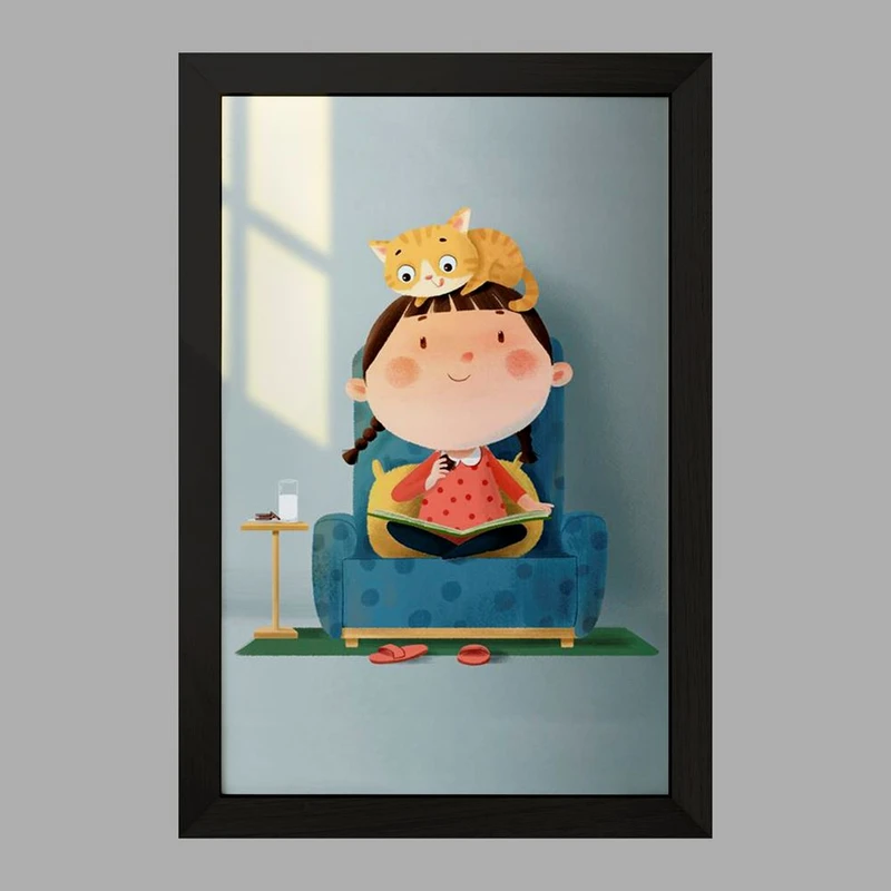 تابلو خندالو مدل دخترانه فانتزی کد 25712