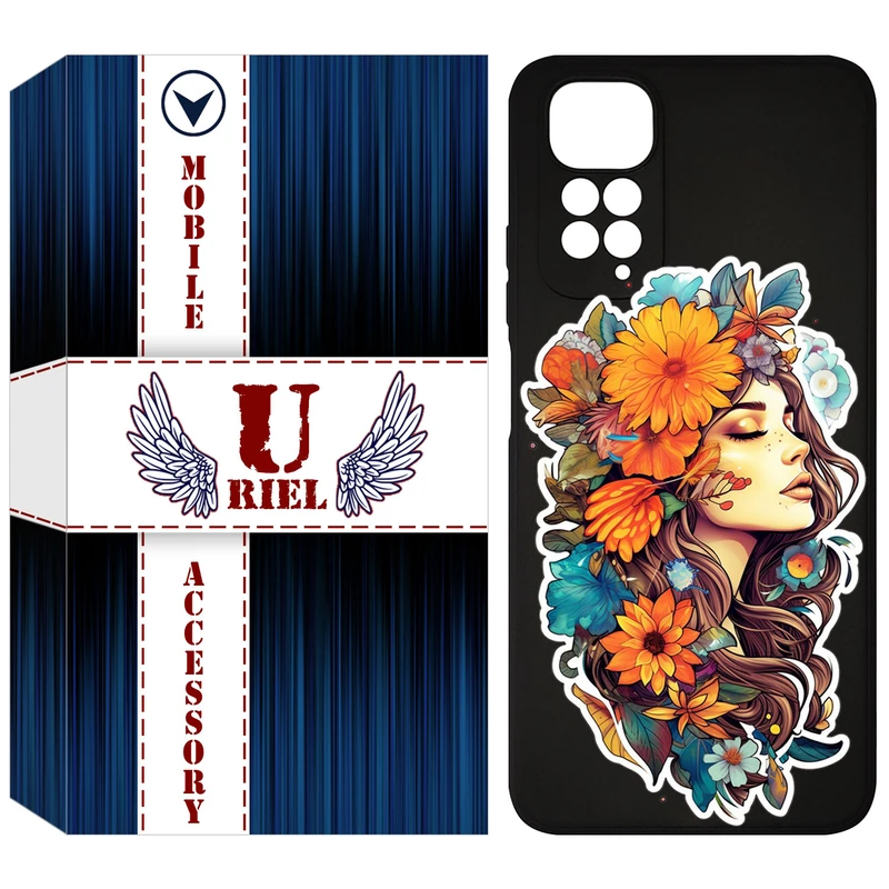 کاور یوریل قاب مدل KSH کد 52 طرح دختر مناسب برای گوشی موبایل شیائومی Redmi Note 11 4G / Redmi Note 11S