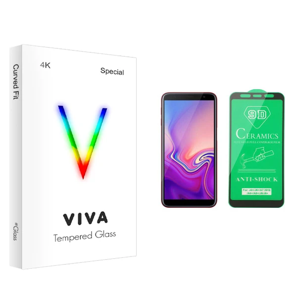 محافظ صفحه نمایش سرامیکی ویوا مدل 4K مناسب برای گوشی موبایل سامسونگ Galaxy J6 Plus