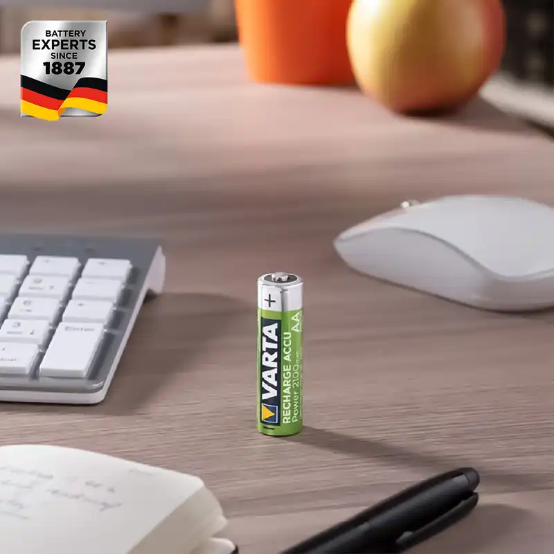 باتری قلمی قابل شارژ وارتا مدل accus 2100 بسته 2 عددی