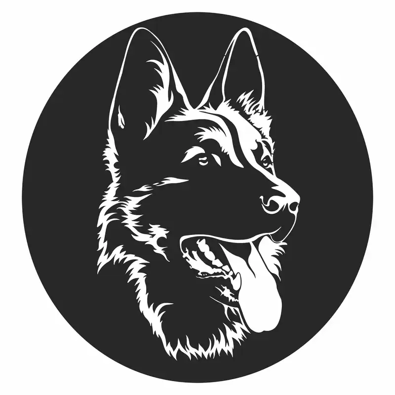 شابلون مدل سگ ژرمن شپرد کد SP169-2